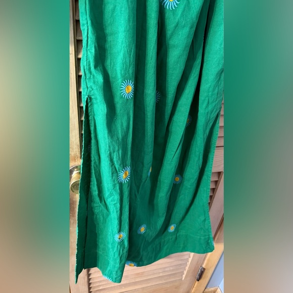 Free People Emory Green Embroidered Midi Dress - Picture 6 of 10